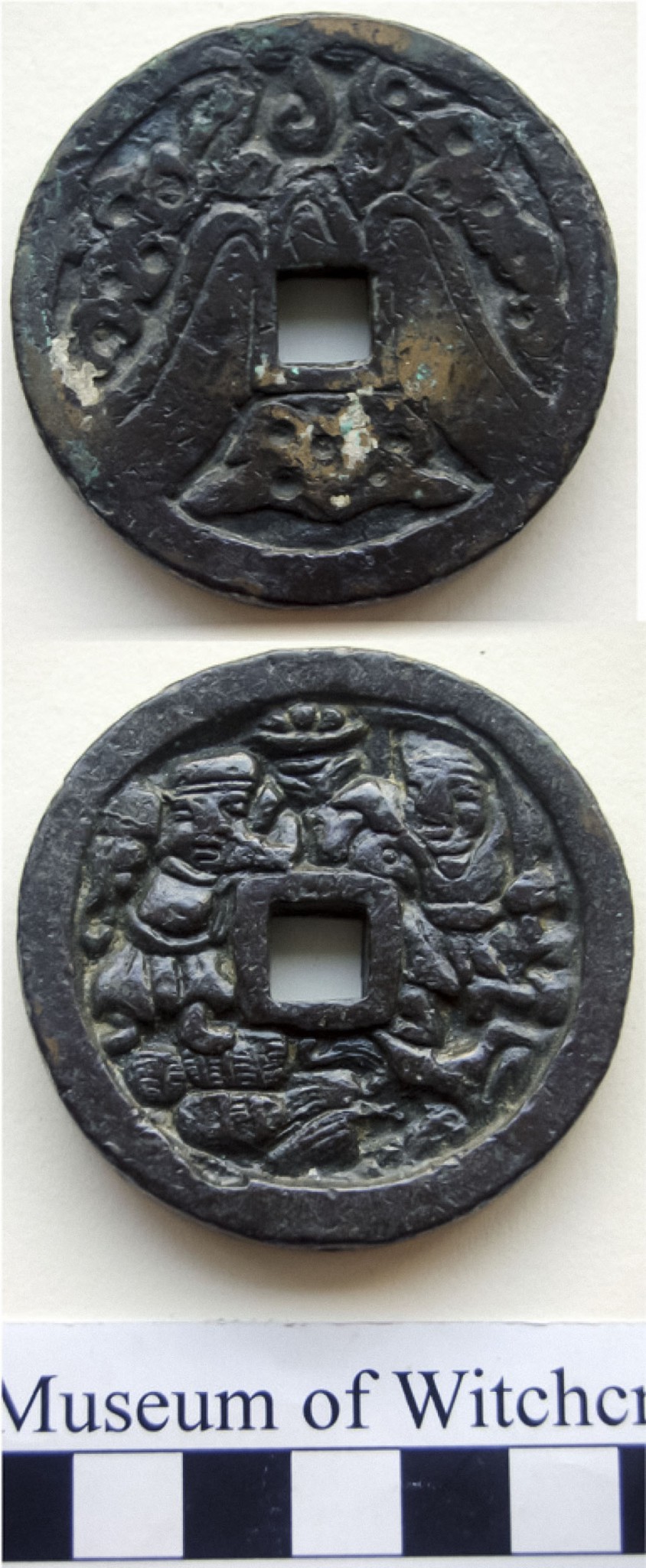 2399 Bronze or brass disc Museum of Witchcraft and Magic