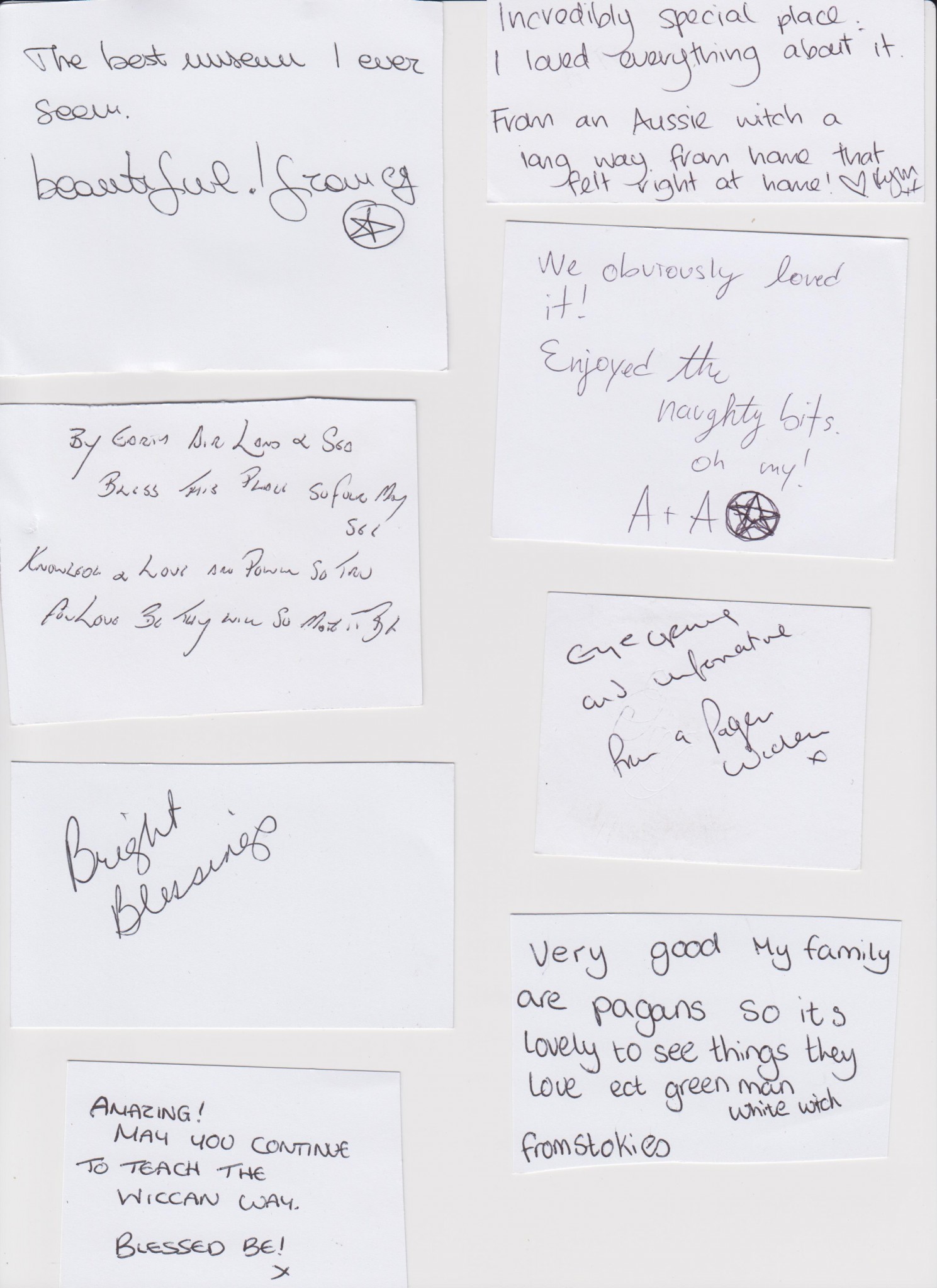 Recent Visitor Comments - Museum of Witchcraft and Magic